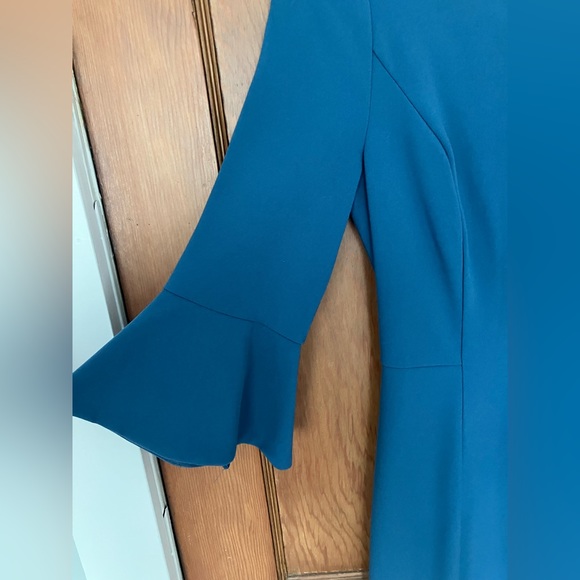 White House Black Market Teal Stretch Dress - Picture 2 of 4